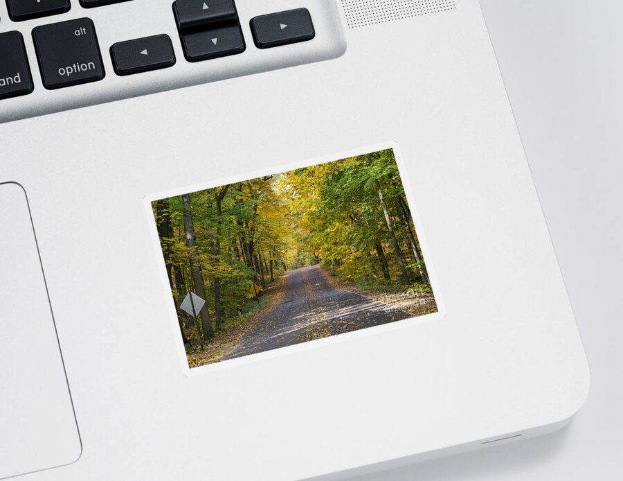 Arboretum Sticker featuring the photograph Arboretum fall - Madison - Wisconsin by Steven Ralser