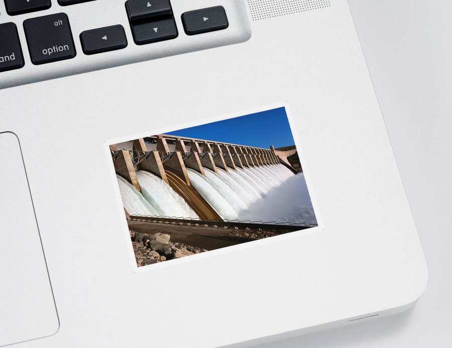 Industry Sticker featuring the photograph Chief Joseph Dam #1 by Earl Roberge