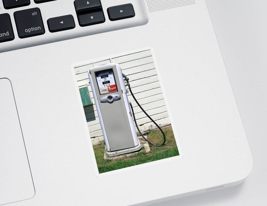 Agriculture Sticker featuring the photograph Gas Pump #1 by Frank Romeo