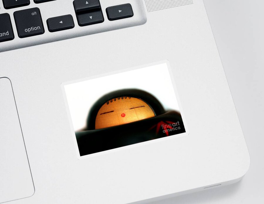 Asia Sticker featuring the photograph Japanese Doll #1 by Henrik Lehnerer