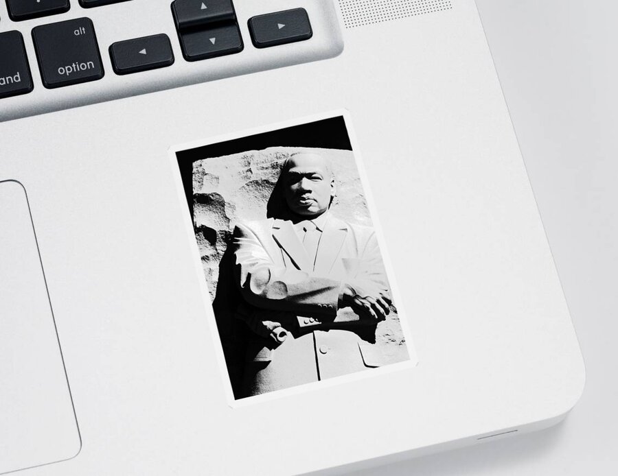 Martin Sticker featuring the photograph Martin Luther King Memorial by Cora Wandel