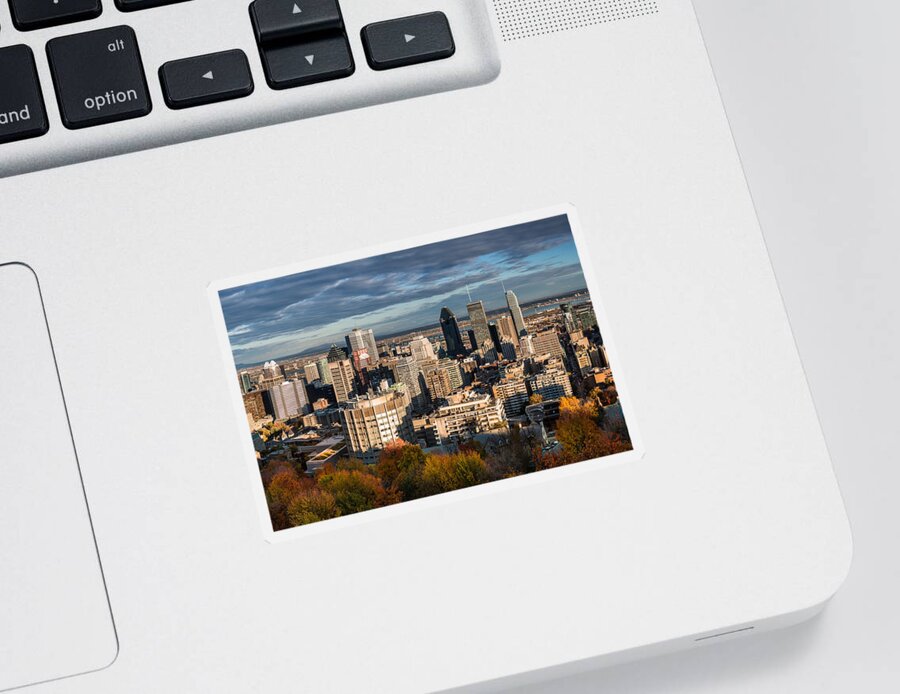 Day Sticker featuring the photograph Mont Royal #1 by Mihai Andritoiu