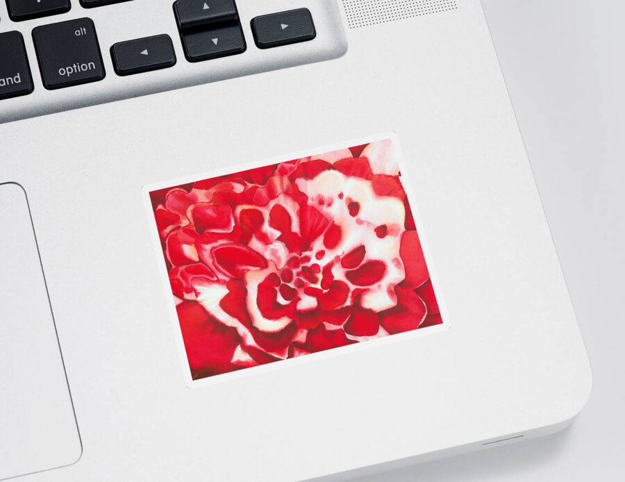 Aesthetic Sticker featuring the painting Open Heart by Jerome Lawrence