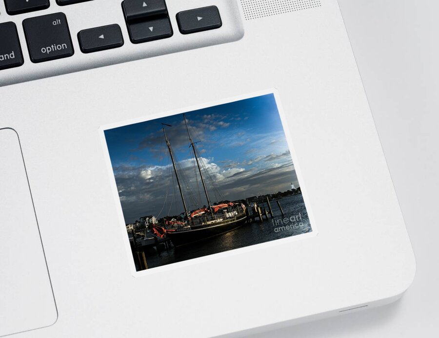Landscape Sticker featuring the photograph Ready to Sail #1 by Ronald Lutz