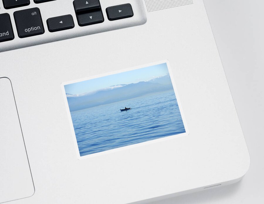 Ocean Sticker featuring the photograph Serenity #1 by Marilyn Wilson