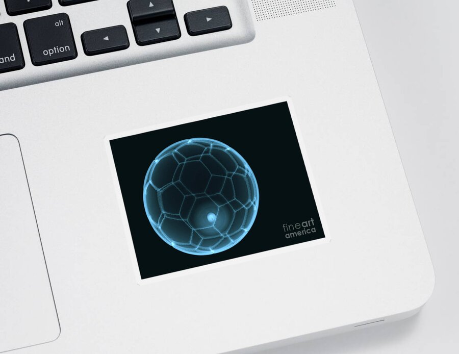 Ball Sticker featuring the photograph Soccer Ball X-ray #2 by Eurelios