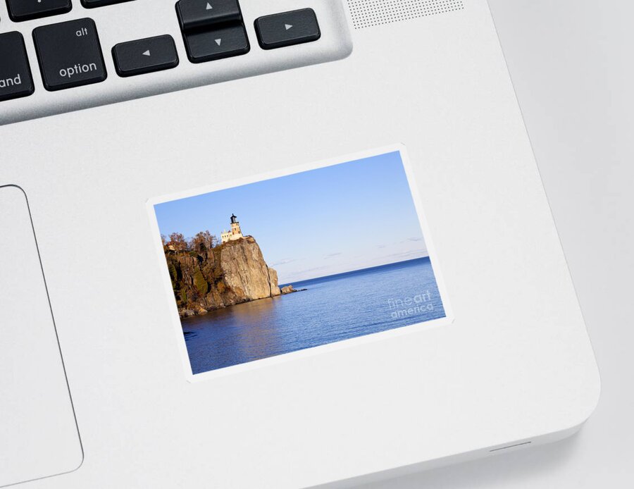 Split Rock Lighthouse Sticker featuring the photograph Split Rock Lighthouse #2 by Anthony Totah