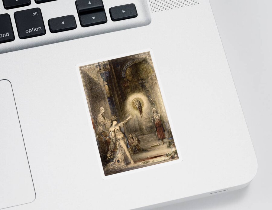 Gustave Moreau Sticker featuring the painting The Apparition by Gustave Moreau