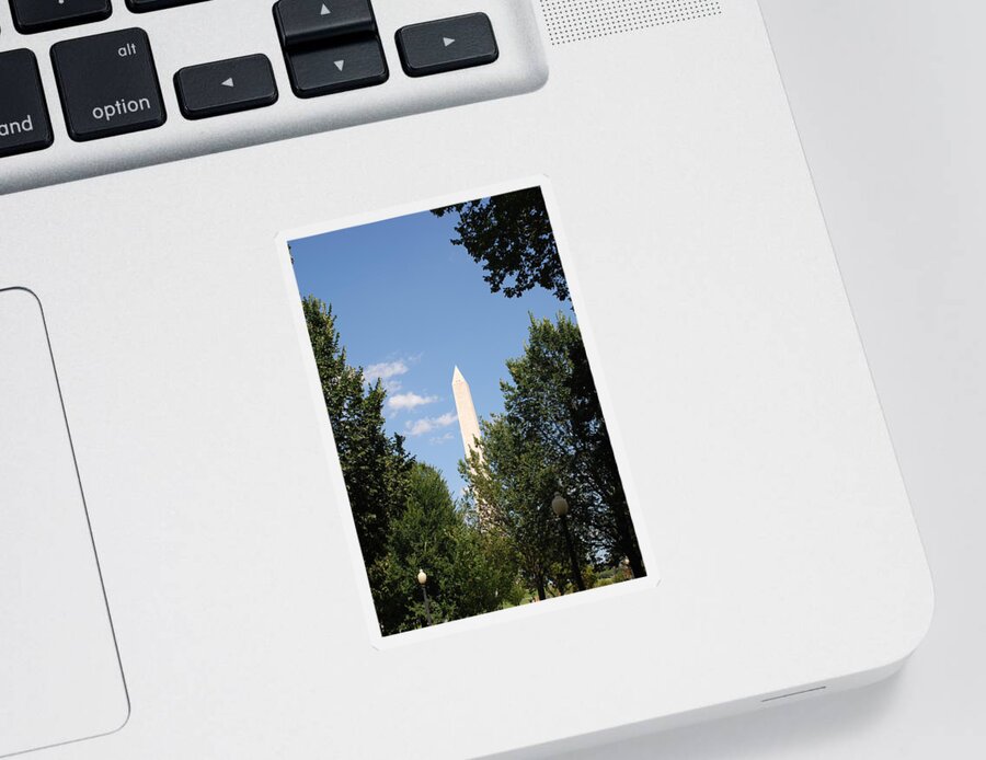 Washington Sticker featuring the photograph Washington Monument by Kenny Glover
