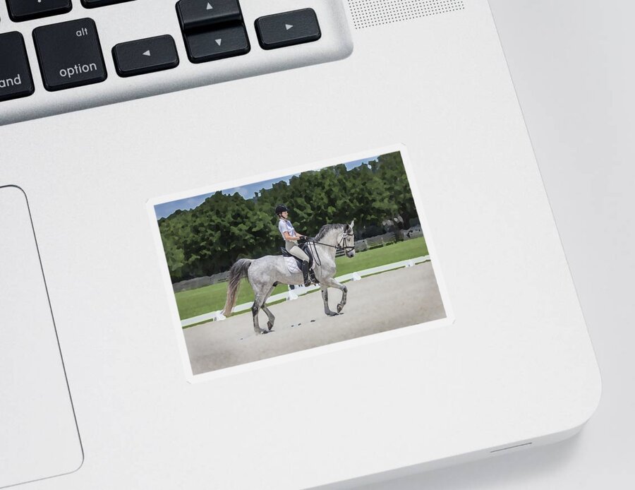 Rocking Horse Stables Sticker featuring the photograph Rocking Horse Stables #11 by Rich Franco