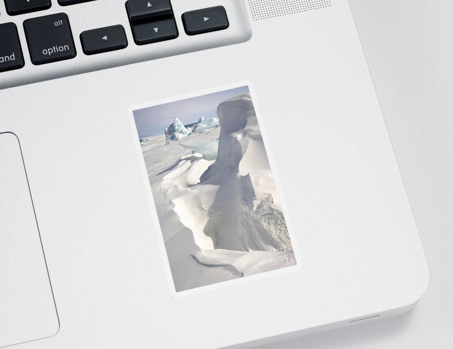 Pack Ice Sticker featuring the photograph Pack Ice, Antarctica #15 by John Shaw