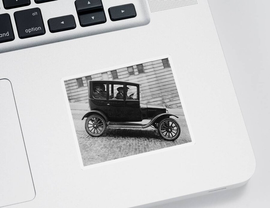1035-163 Sticker featuring the photograph 1921 Ford Model T Tudor by Underwood Archives