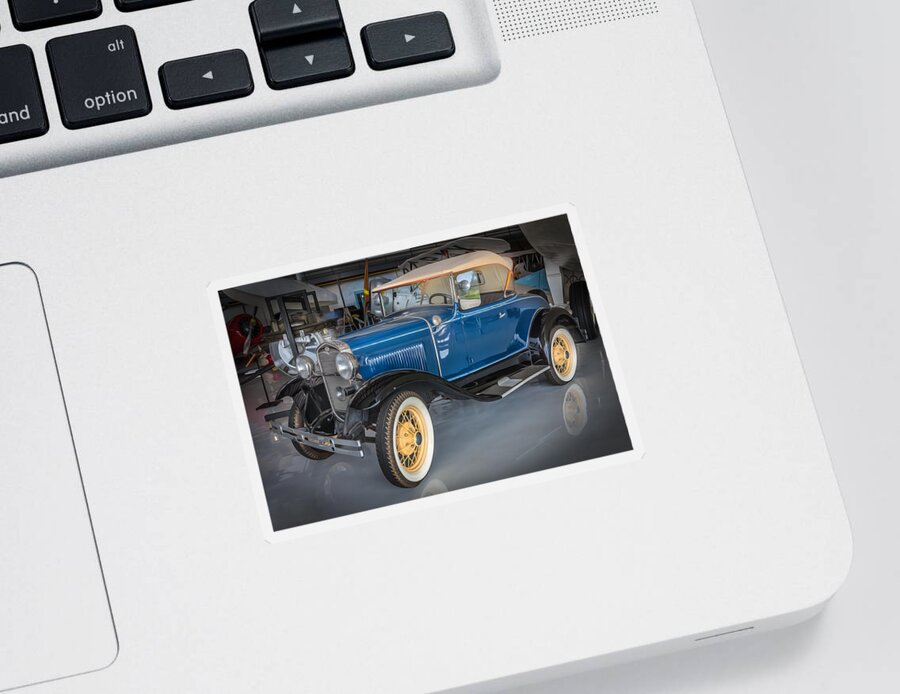 1930 Ford Sticker featuring the photograph 1930 Model A Ford Convertible by Rich Franco