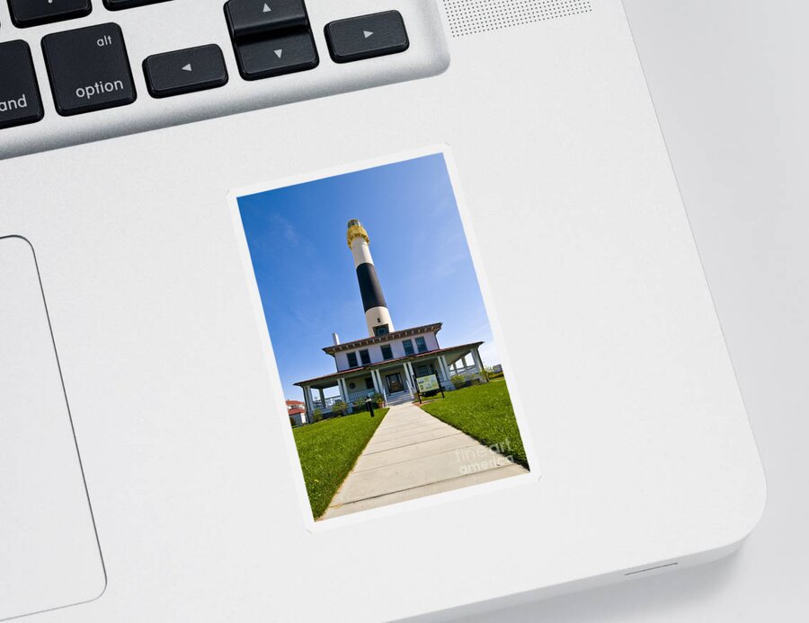 Absecon Lighthouse Sticker featuring the photograph Absecon Lighthouse #1 by Anthony Sacco