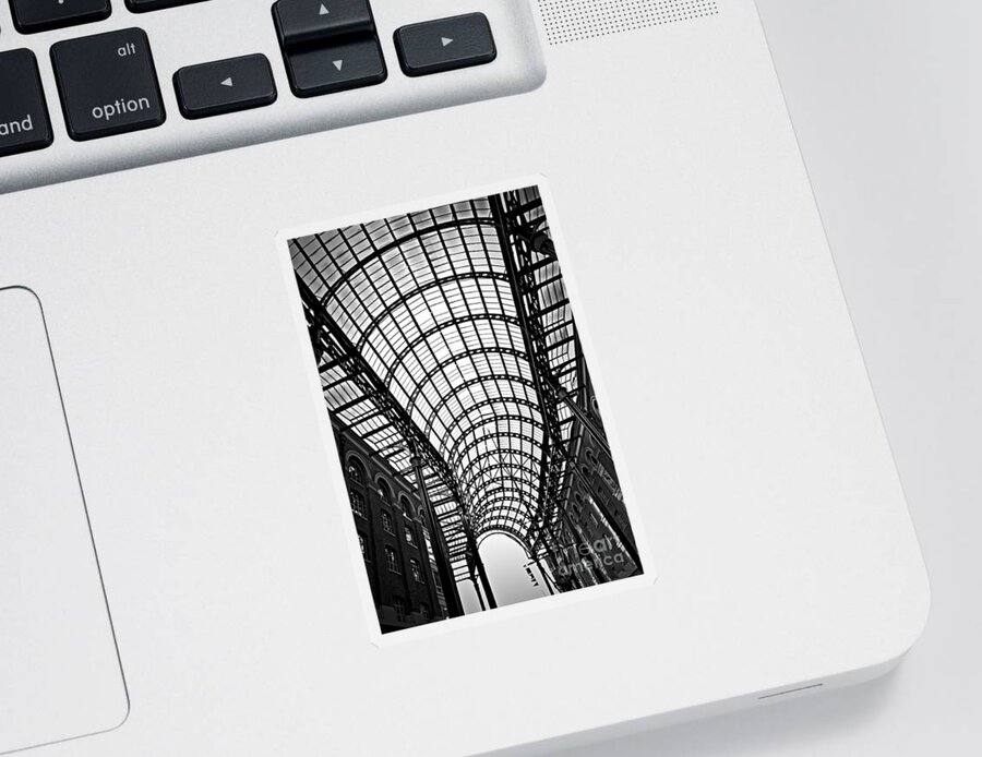 Hays Sticker featuring the photograph Hay's Galleria roof 1 by Elena Elisseeva