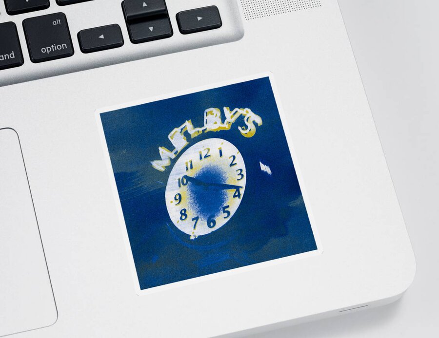 Clock Sticker featuring the photograph Night Time by Caitlyn Grasso