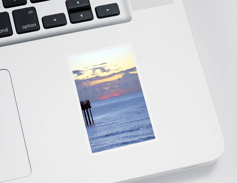 Sunrise Sticker featuring the photograph Sunrise in Florida Riviera by Rafael Salazar