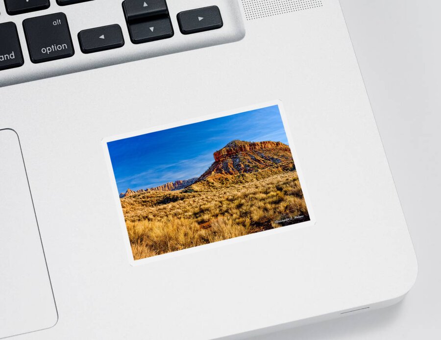 Christopher Holmes Photography Sticker featuring the photograph Late Afternoon Utah by Christopher Holmes