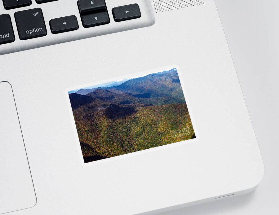Nc Sticker featuring the photograph Autumn Colors at Craggy Gardens along the Blue Ridge Parkway by David Oppenheimer