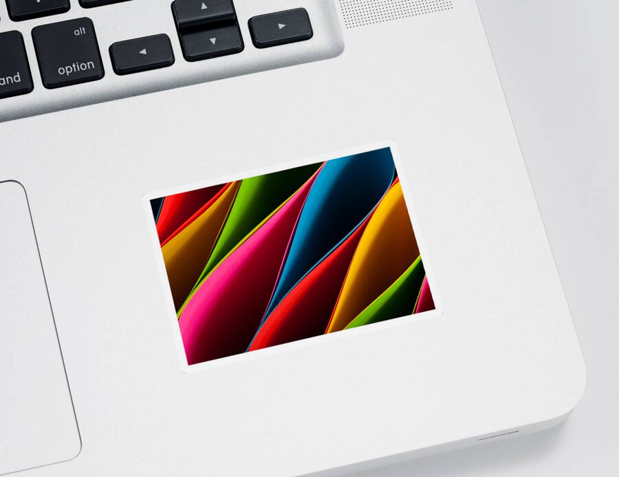Color Paper Sticker featuring the photograph Colorful Abstract #3 by Raul Rodriguez