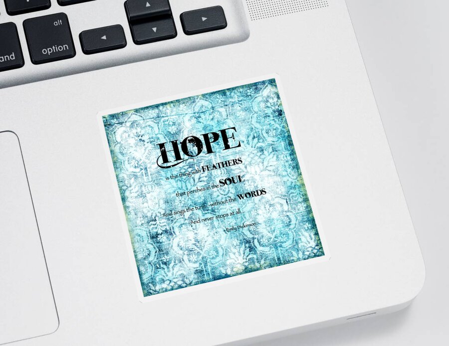 Hope Sticker featuring the digital art Hope #3 by Bonnie Bruno