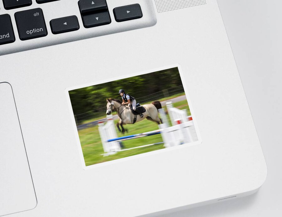 Rocking Horse Stables Sticker featuring the photograph Rocking Horse Stables #3 by Rich Franco