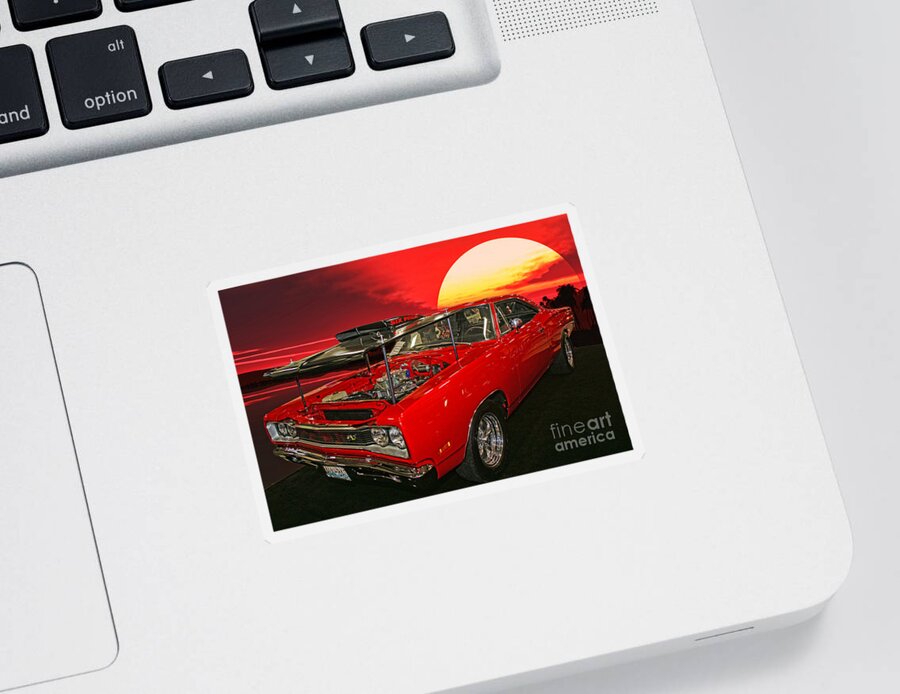 Cars Sticker featuring the photograph 69 Dodge Super Bee by Randy Harris