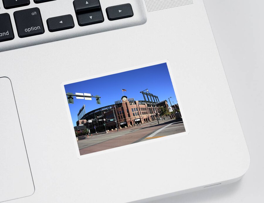 America Sticker featuring the photograph Coors Field - Colorado Rockies #7 by Frank Romeo