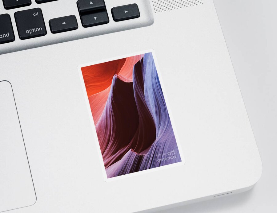 Antelope Canyon Sticker featuring the photograph Lower Antelope Canyon #7 by David Davis