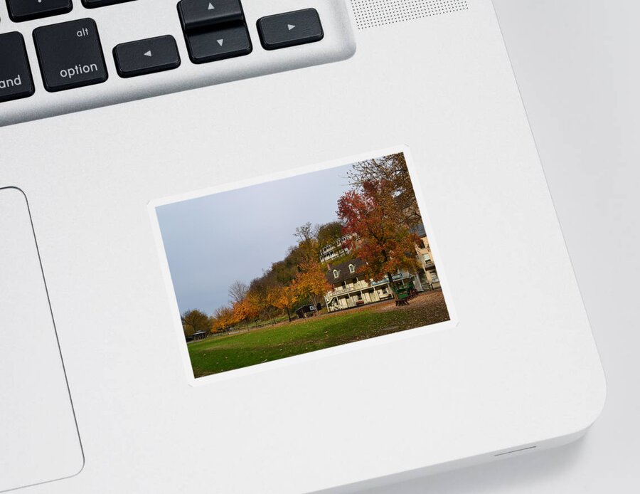 Autumn Sticker featuring the photograph A Place in Time by Melanie Moraga