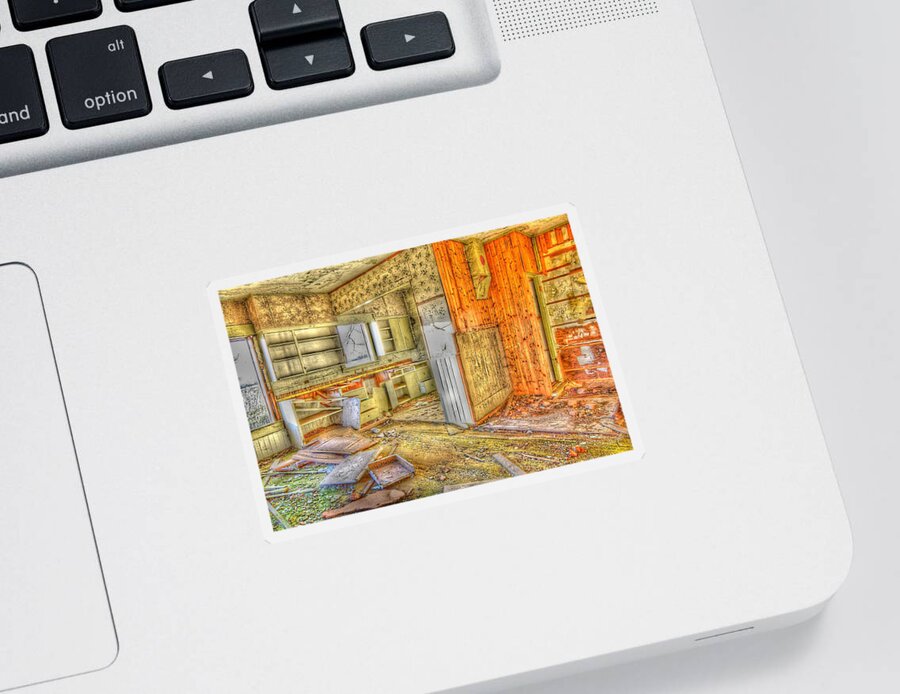Photo Art Sticker featuring the photograph Abandoned House 1 by Bonnie Bruno