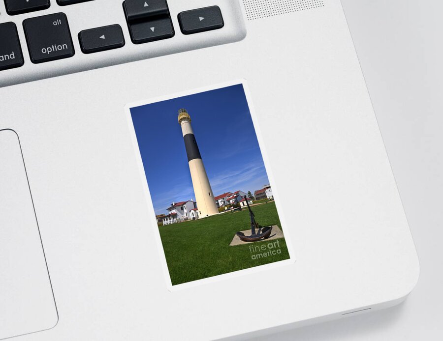 Lighthouse Sticker featuring the photograph Absecon Lighthouse by Anthony Sacco