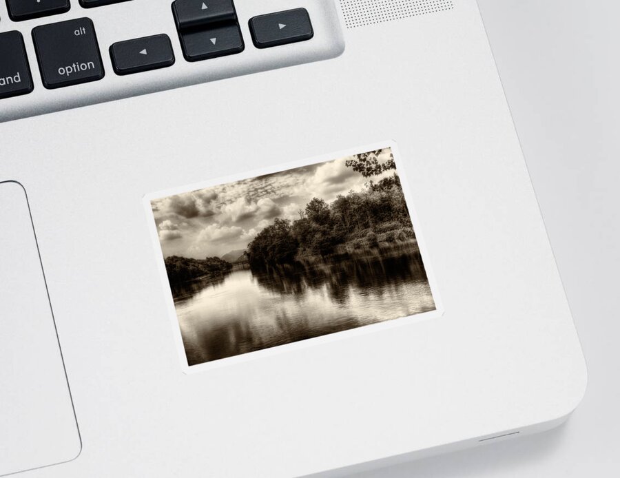 Adda Sticker featuring the photograph Adda River 2 by Roberto Pagani
