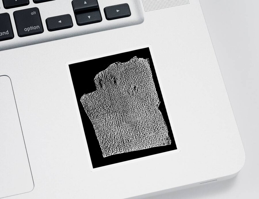 Archeology Sticker featuring the photograph Amarna Tablet, Deluge, Reverse by Science Source