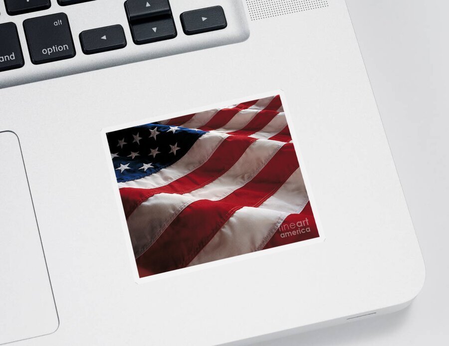 Old Glory Sticker featuring the photograph American Flag by Jon Neidert