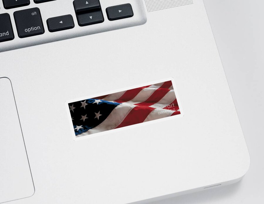 Old Glory Sticker featuring the photograph American Flag Painting by Jon Neidert