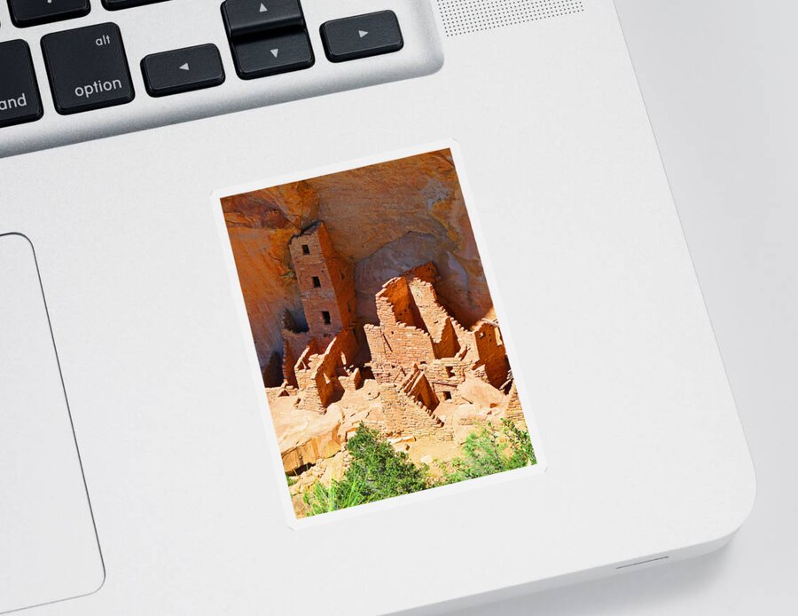 Ancient Sticker featuring the photograph Ancient Dwelling by Alan Socolik