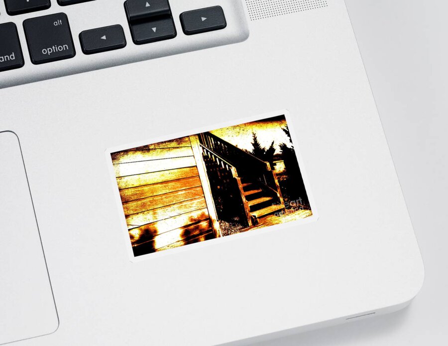Barn Sticker featuring the photograph Antique Barn by Denise Tomasura
