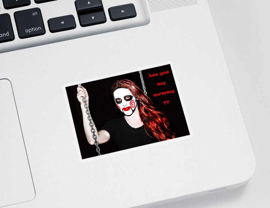 #halloween Sticker featuring the photograph Are You My Mommy by Miroslava Jurcik