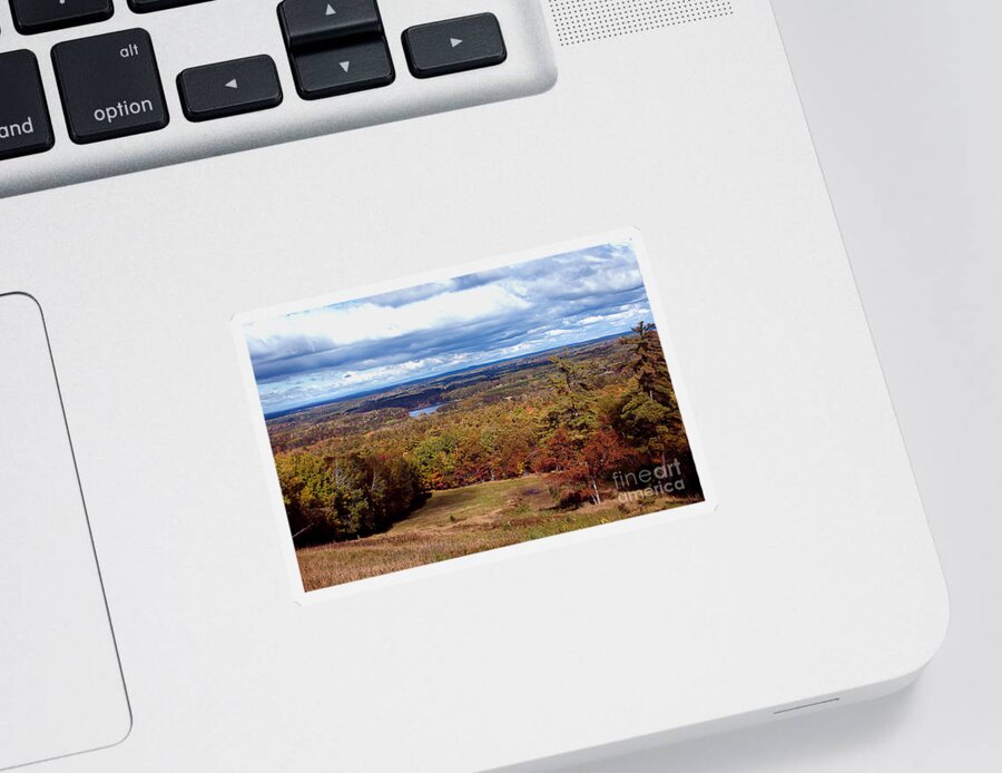 Pine Mountain Sticker featuring the photograph Atop Pine Mountain by Gwen Gibson