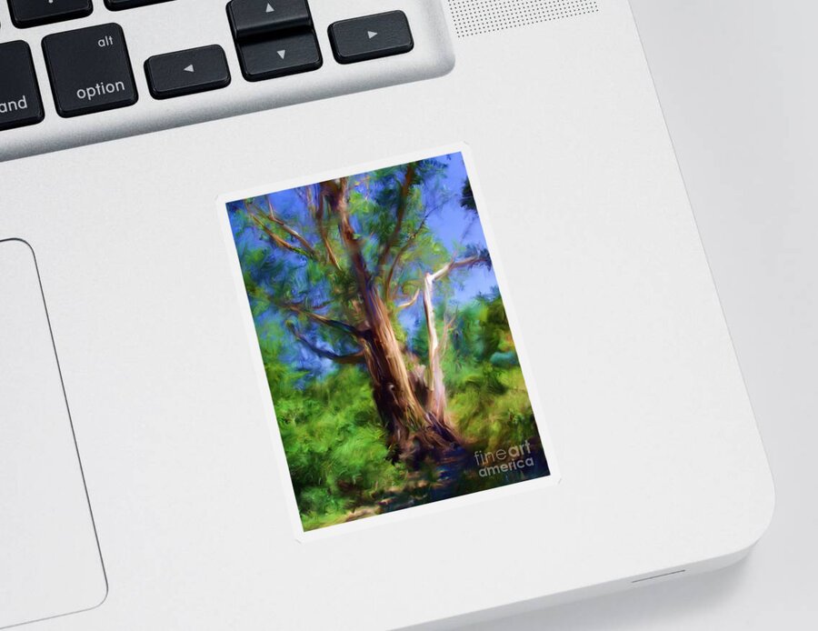 Australia Sticker featuring the digital art Australian Native Tree 7 by Russell Kightley