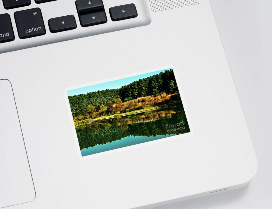 Autumn Reflections Sticker featuring the photograph Autumn Reflections by Lydia Holly