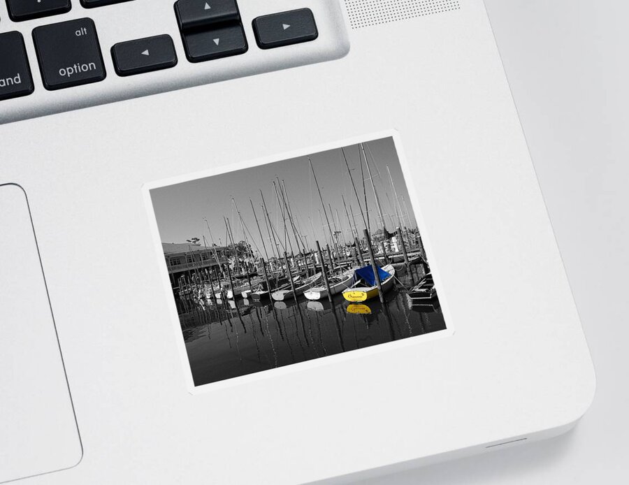 Shrimp Boat Sticker featuring the photograph Banana Boat by Michael Thomas