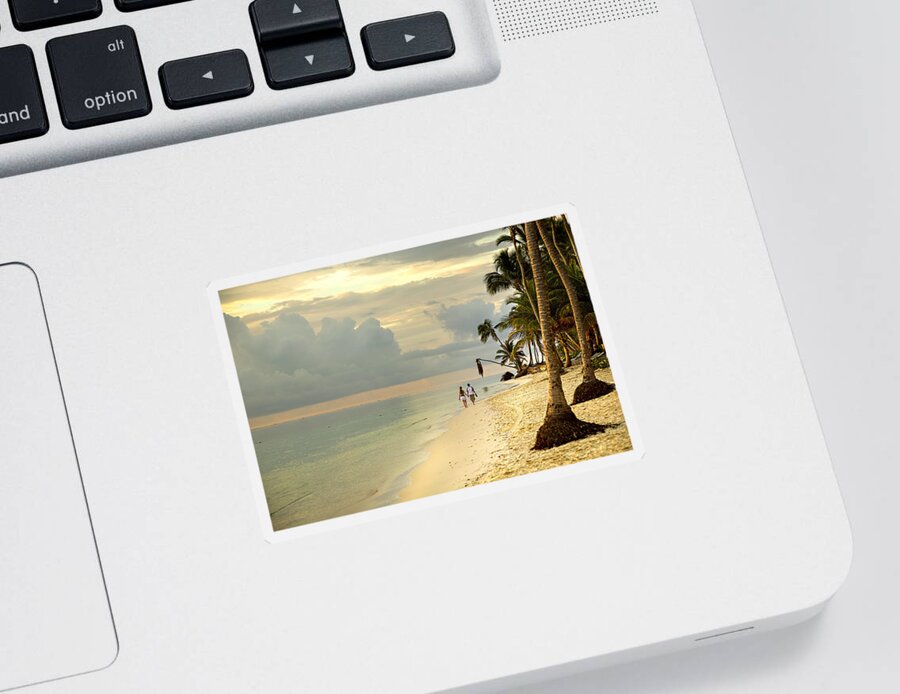 Beach Sticker featuring the photograph Barefoot on the Beach by Ian Good