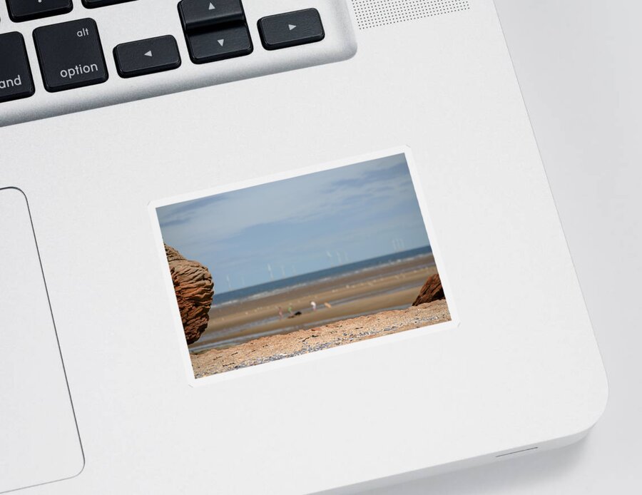 Hilbre Sticker featuring the photograph Beach by Spikey Mouse Photography