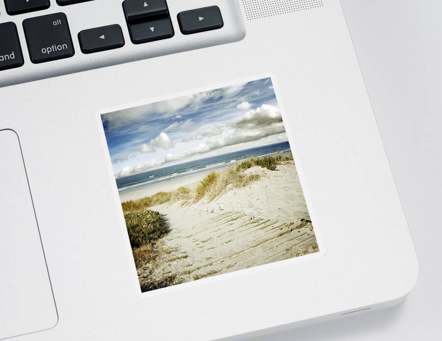 Beach Sticker featuring the photograph Beach view by Les Cunliffe