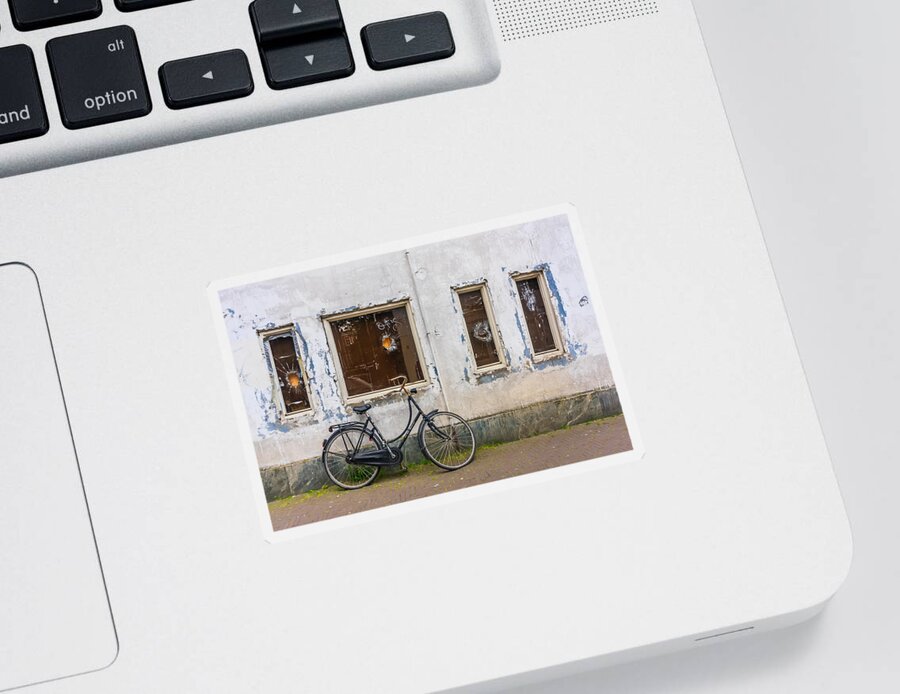 Architecture Sticker featuring the photograph Bicycle by Sue Leonard
