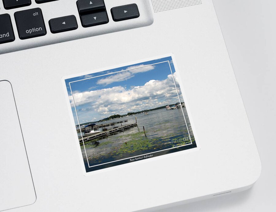 Piers Sticker featuring the photograph Boat Pier on Lake Ontario by Rose Santuci-Sofranko