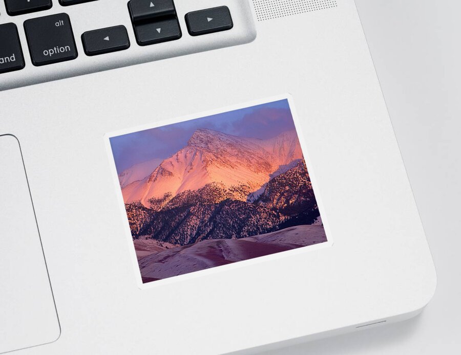 Borah Peak Sticker featuring the photograph Borah Peak by Ed Cooper Photography