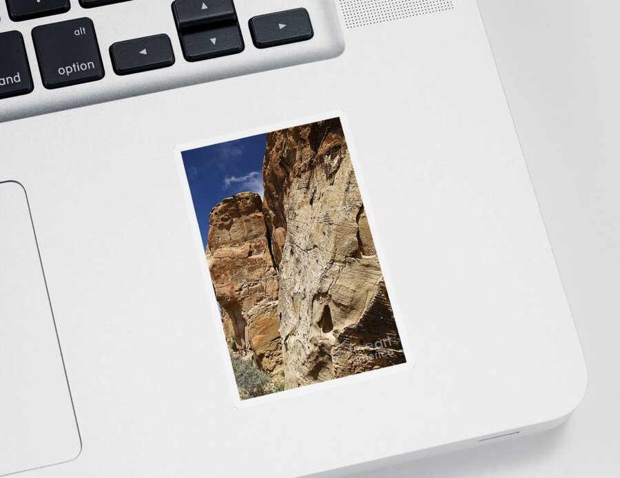 Chaco Sticker featuring the photograph Boulders by Kathy McClure